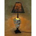 Skeletons And More Chromed Skull Desk Lamp With Bone Shade LAMP-500